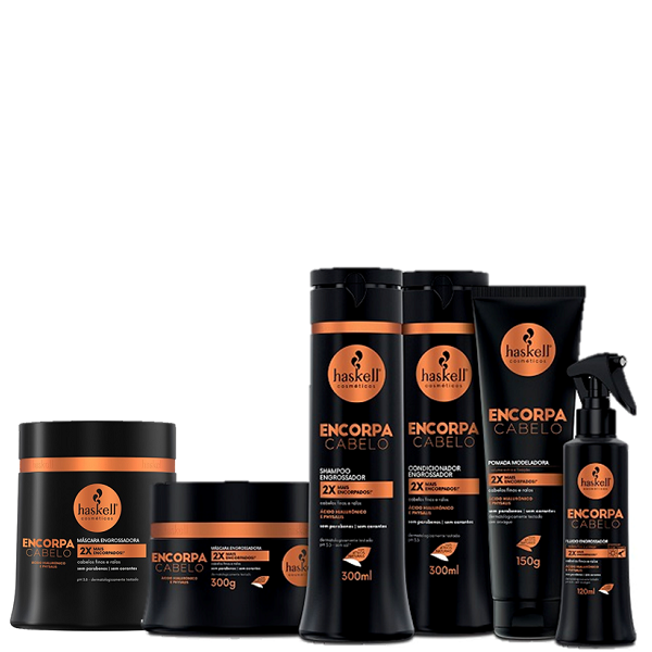 Haskell Kit Encorpa Cabelo Completo 6 Produtos ÚNICO 9