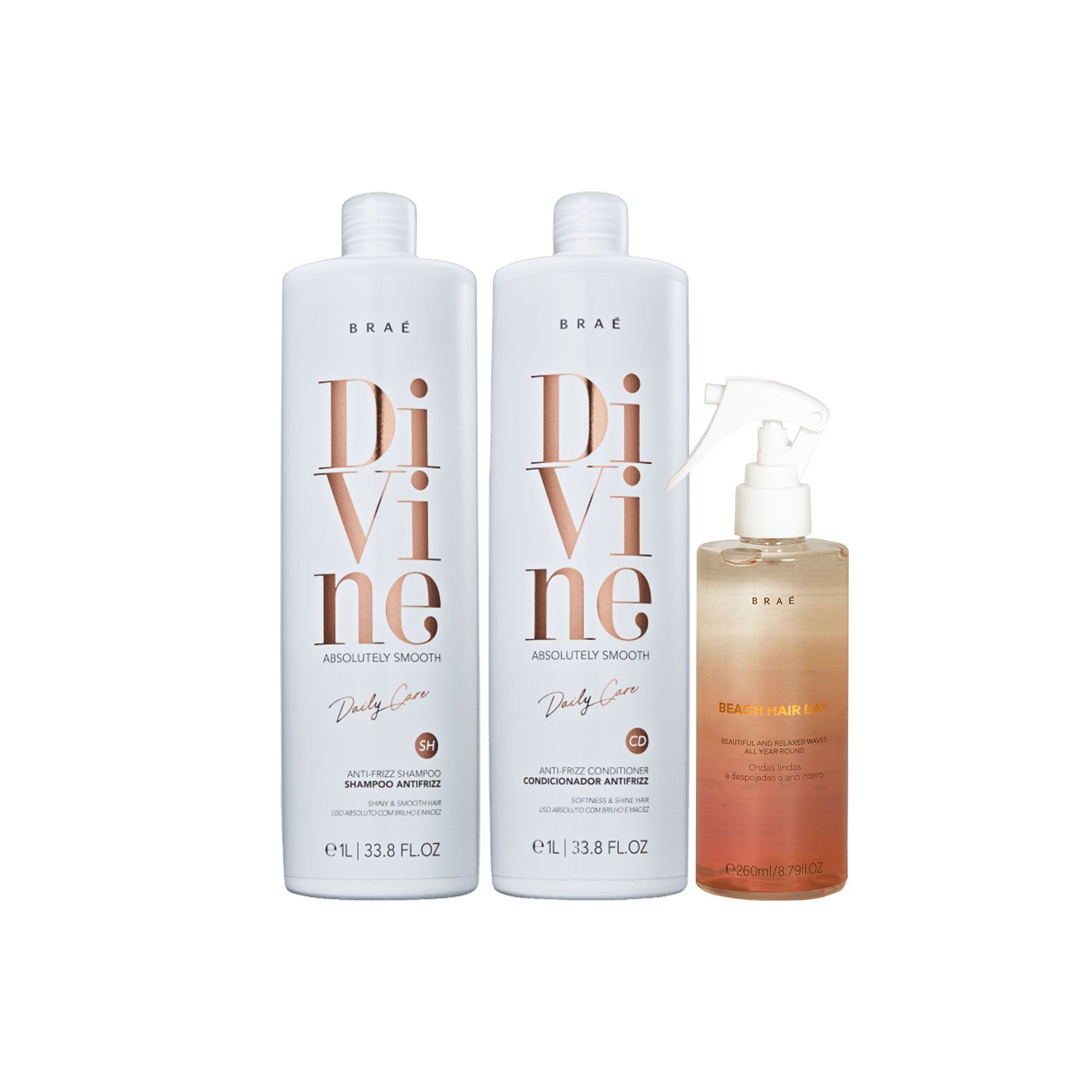Kit BRAE Divine Duo Salon Beach Hair (3 produtos) ÚNICO 1