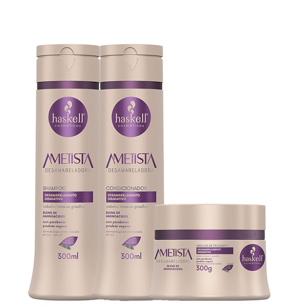 Haskell Ametista Desamarelador Duo 300ml e Mascara 300g