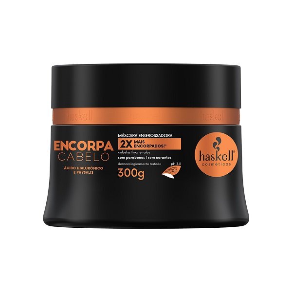 Haskell Encorpa Cabelo Duo 300ml Mascara 300g e Pomada Modeladora 150g ÚNICO 10