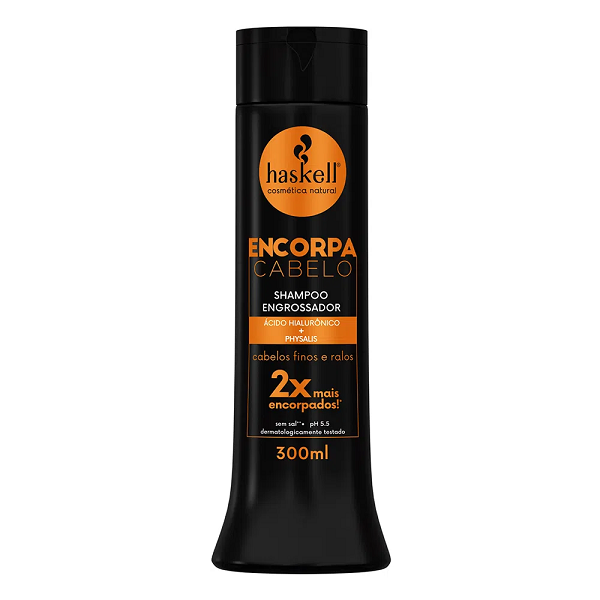 Haskell Encorpa Cabelo Engrossador Shampoo 300ml e Mascara 300g ÚNICO 2