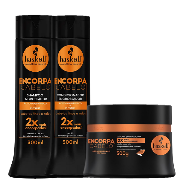 Haskell Encorpa Cabelo Duo 300ml e Mascara 300g ÚNICO 6