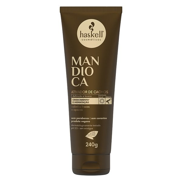 Haskell Mandioca Duo 300ml e Ativador de Cachos 240g ÚNICO 2