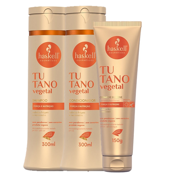 Haskell Tutano Duo 300ml e Creme de Silicone 150g ÚNICO 6