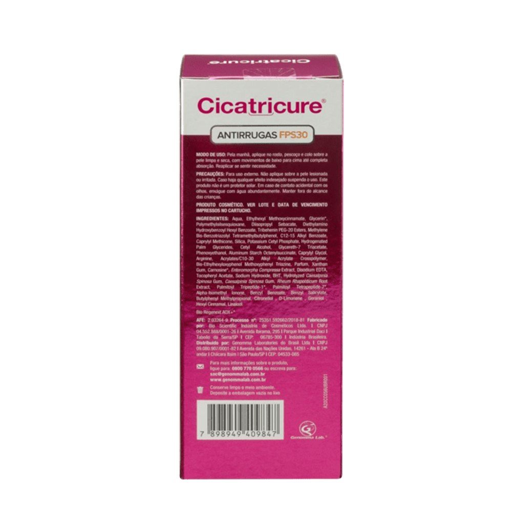 Cicatricure Gel Creme Antissinais Diurno FPS 30 - Anti-Idade Facial 50g 50g 4