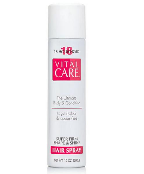 Vital Care Hair Spray Super Firm Shape and Shine 18h Hour 283g ÚNICO 2