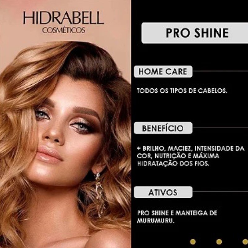 Kit Hidrabell Pro Shine Intensive Duo Mascara (3 produtos) ÚNICO 4