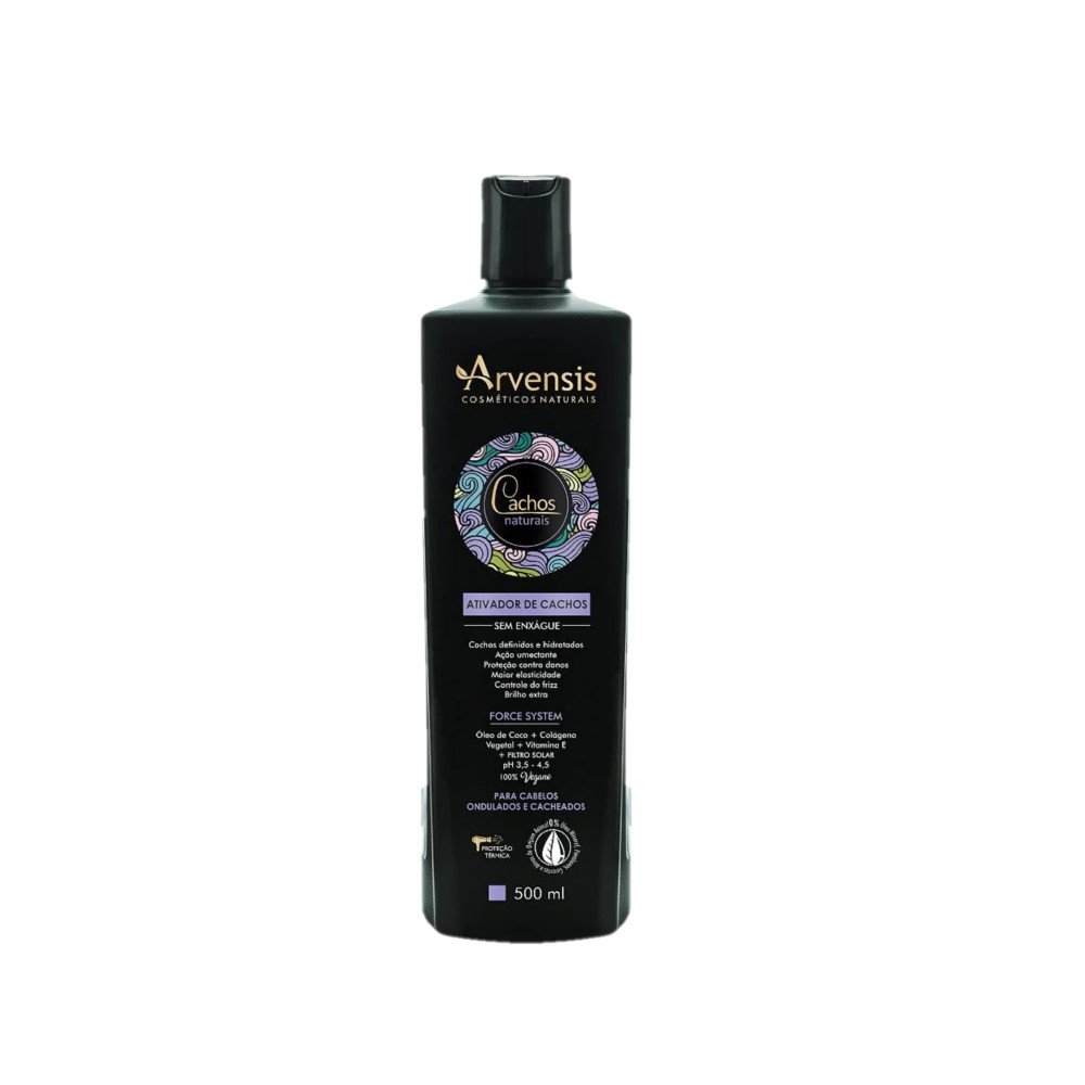 Arvensis Cachos Naturais Ondulados e Cacheados - Ativador de Cachos 500ml 500ml 1