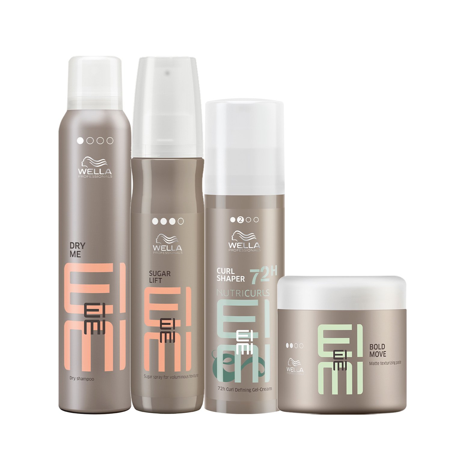 Kit Wella Professionals EIMI Spray Textura Curl Shaper Dry Me Modeladora (4 produtos) ÚNICO 1