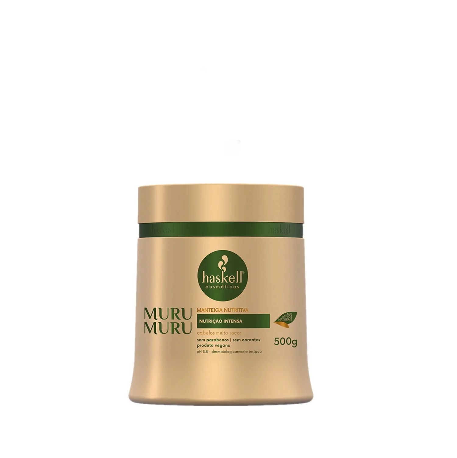 Kit Haskell Murumuru Dupla Mascara Manteiga Nutritiva Nectar Leave In Polpa Creme ÚNICO 3