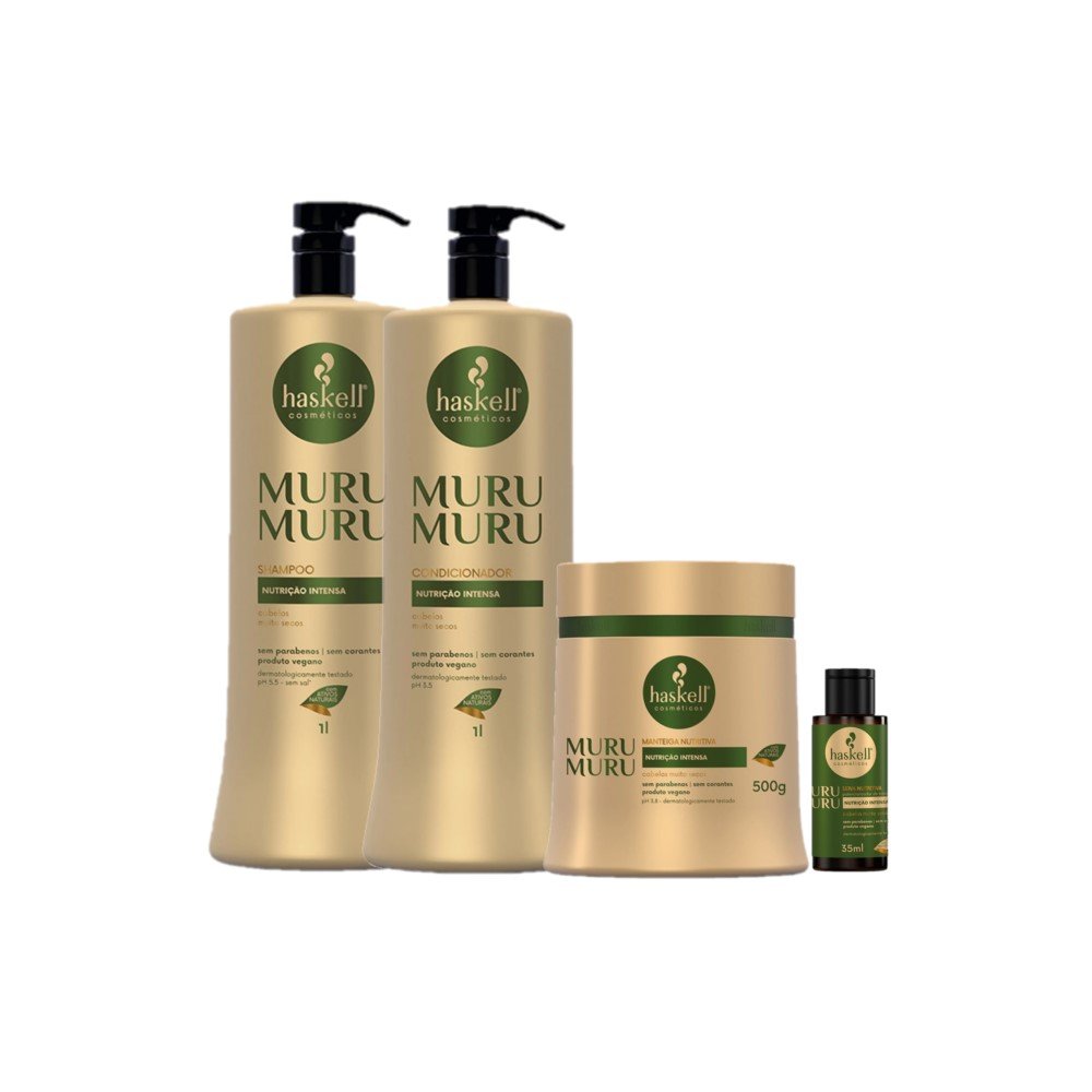 Kit Haskell Murumuru Mascara Nutritiva Com Seiva (4 produtos) ÚNICO