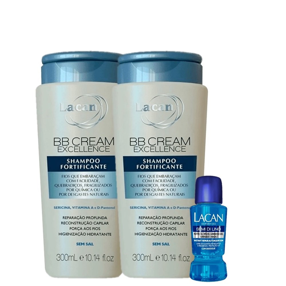 Kit Lacan BB Cream Fortificante (3 Produtos) ÚNICO 5