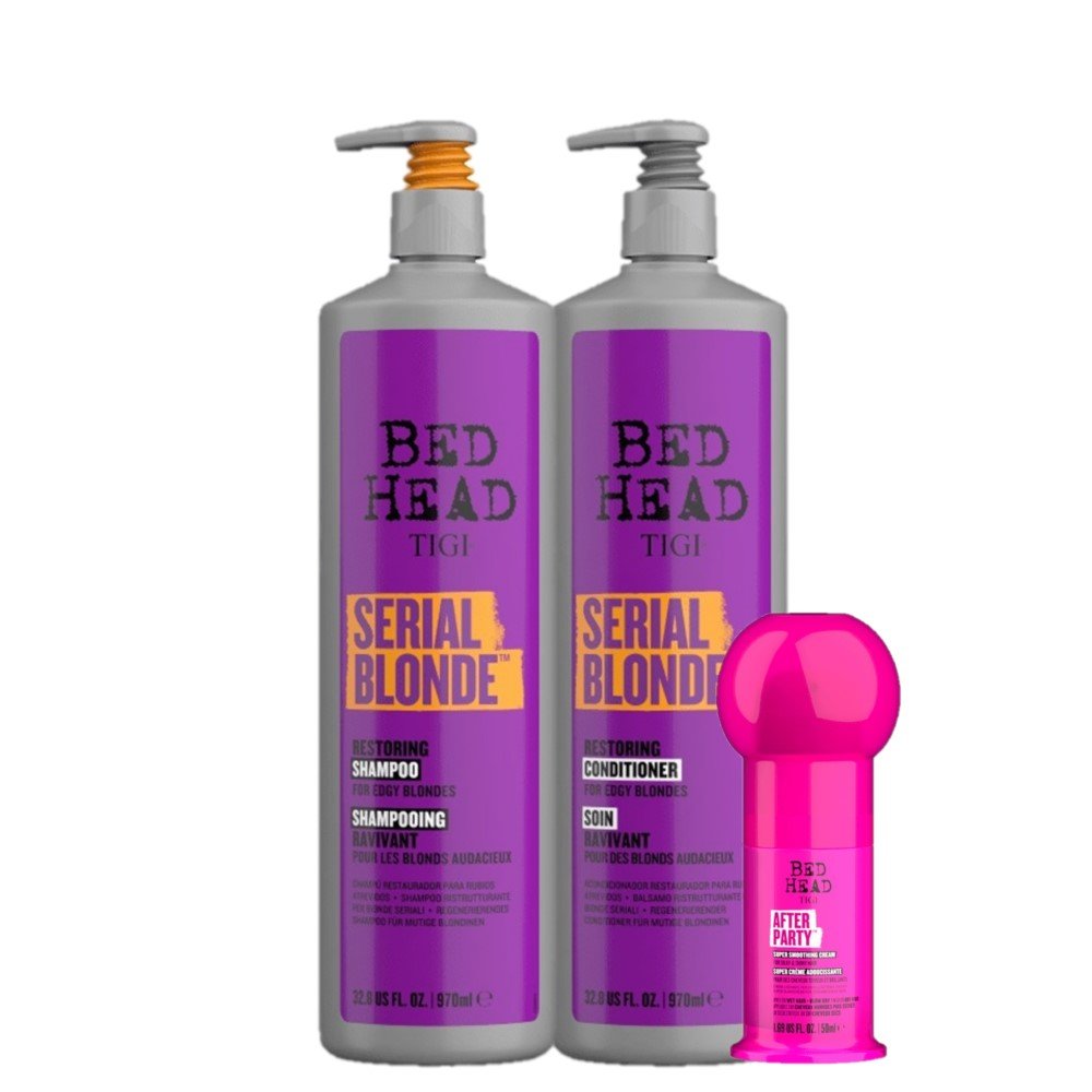 Kit TIGI Bed Head Serial Blonde Trio Salon Smoothing Cream (3 Produtos) ÚNICO 6