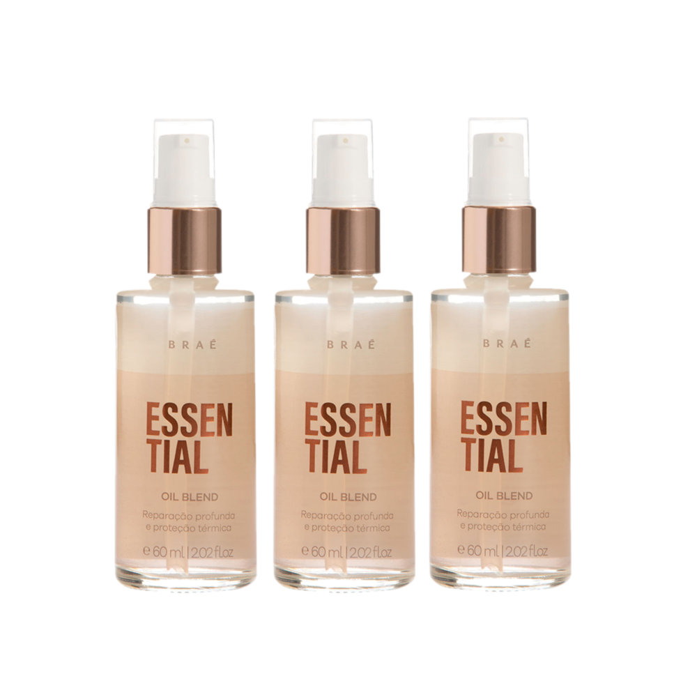 Kit Brae Essential Oil Repair - Oleo Reparador 60 ml (3 unidades)