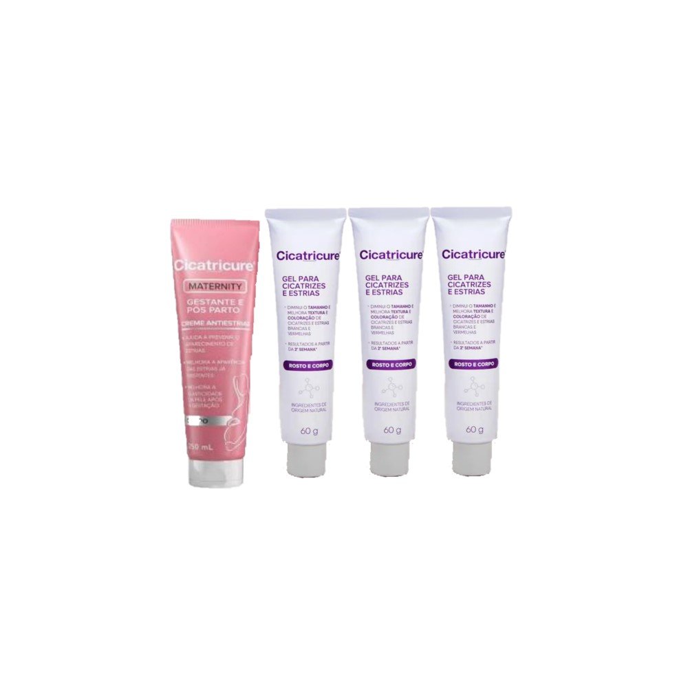 Kit Cicatricure Antiestrias Maternity (4 produtos)