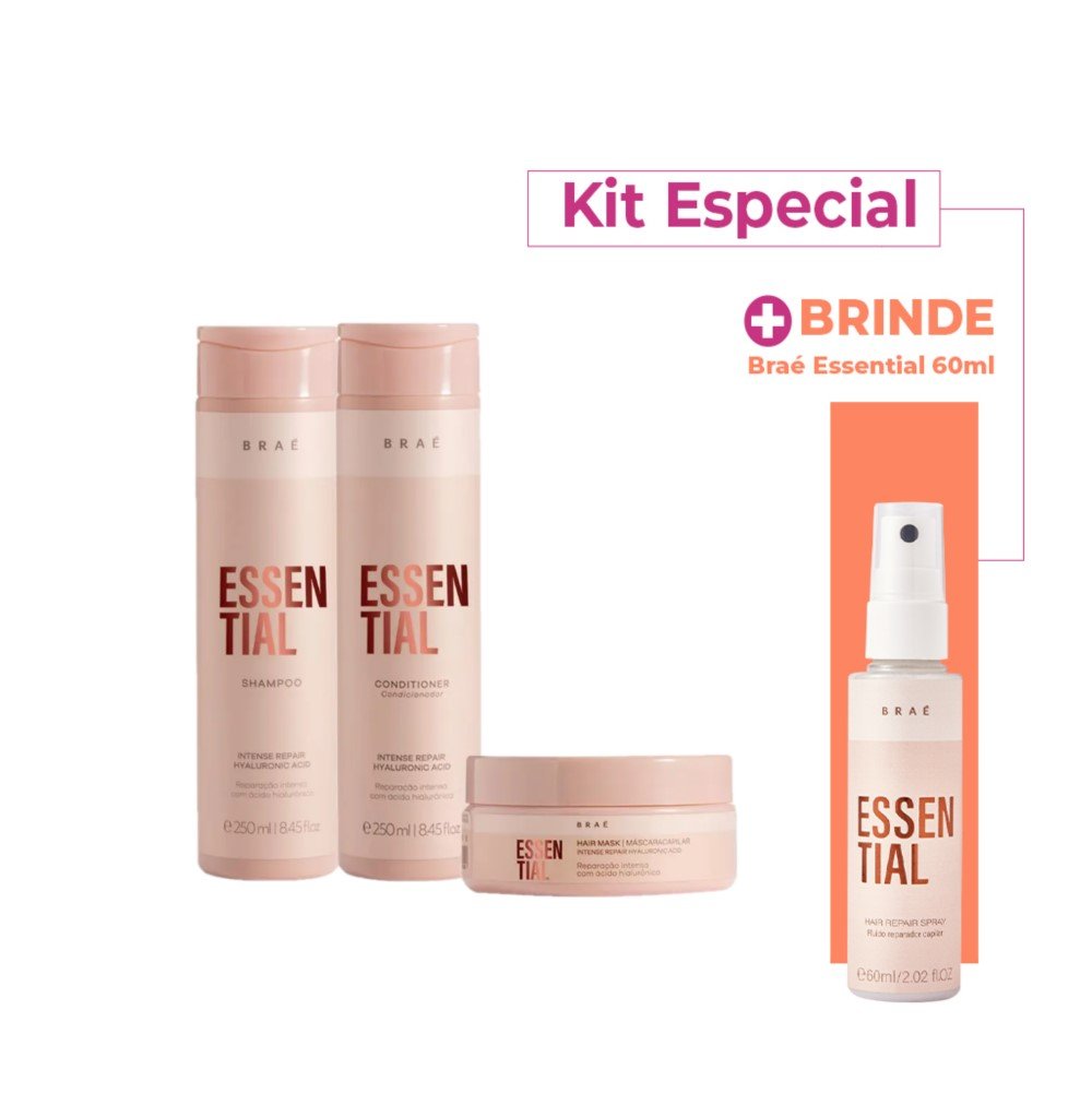 Kit Brae Essential Home Care Especial (3 produtos) ÚNICO