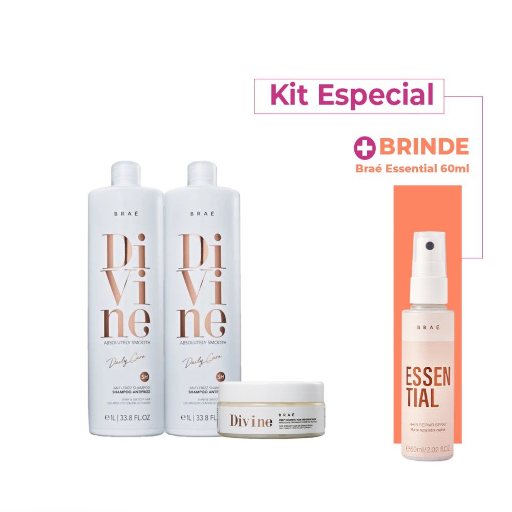 Brae Divine Anti Frizz Trio Especial  (3 Produtos) ÚNICO 1