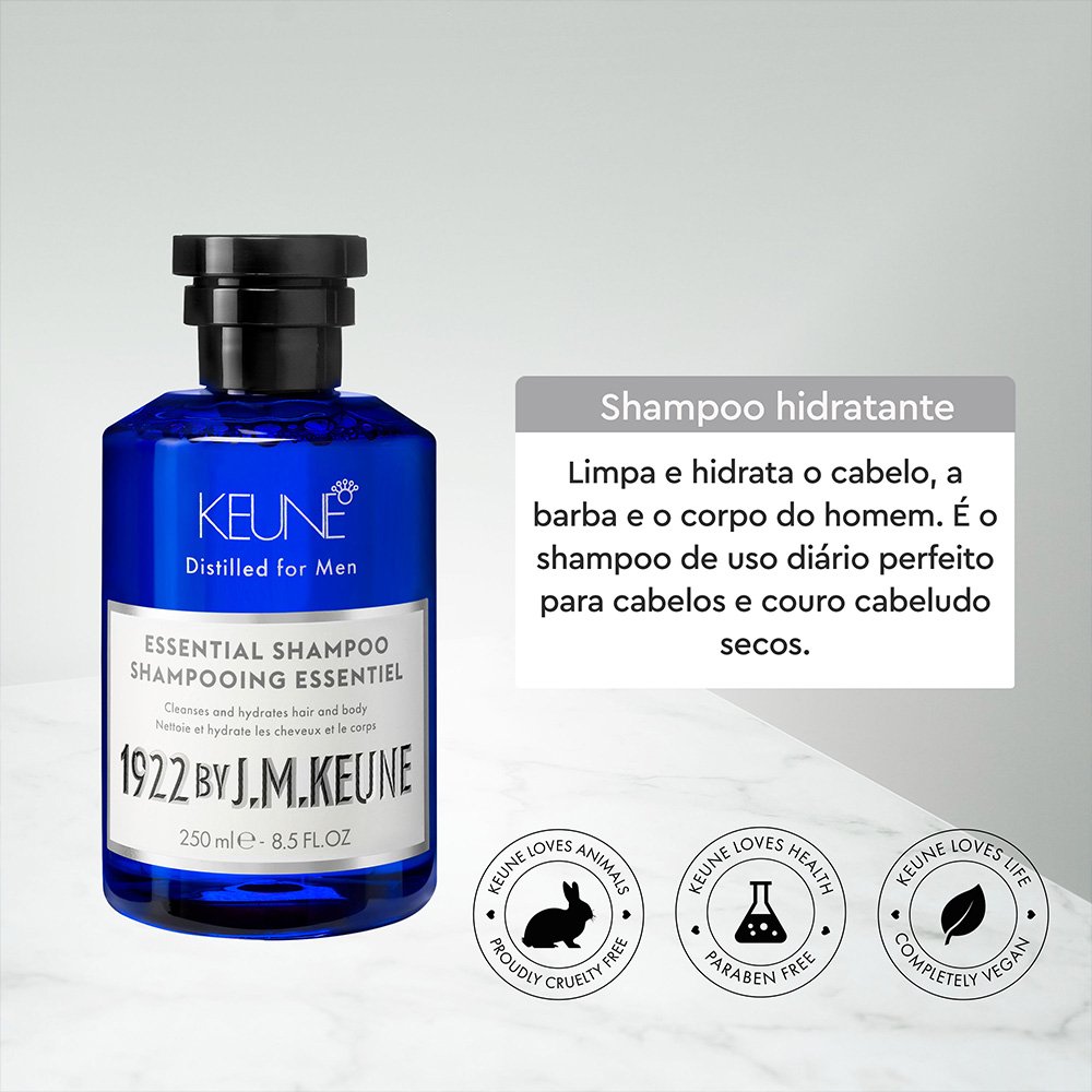 Keune 1922 By J.M. Essential - Shampoo Barba e Corpo 250ml 250ml 2