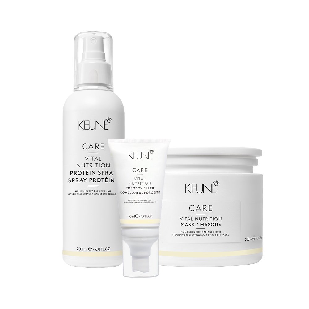 Kit Keune Care Vital Nutrition Mask Protein Porosity Filler (3 produtos)