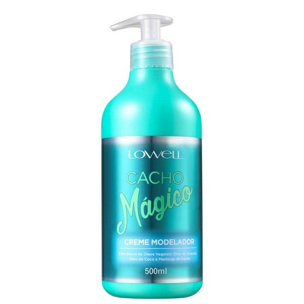 Lowell Cacho Magico Shampoo 500ml Creme Modelador 500ml Oleo 60ml e Fluido 200ml ÚNICO 7