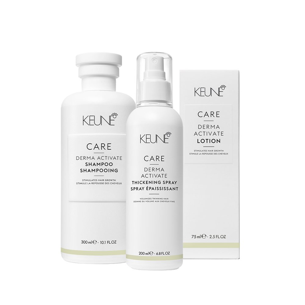 Kit Keune Care Derma Activate Shampoo Locao Leave-in (3 produtos) ÚNICO 1