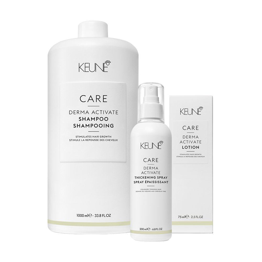 Kit Keune Care Derma Activate Shampoo Litro Locao Leave-in (3 produtos)