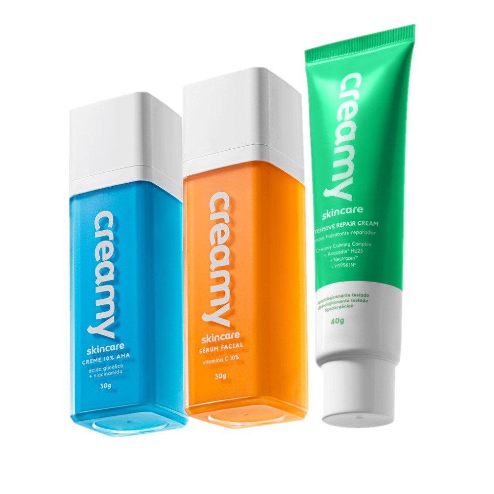 Kit Creamy Skincare Vitamina C Latico Hidratante Reparador (3 produtos) ÚNICO 1