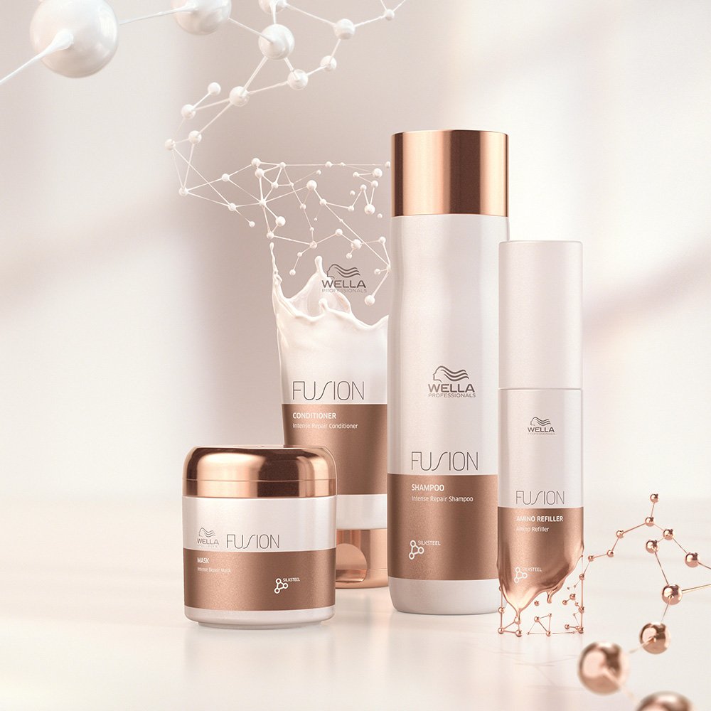 Kit Wella Professionals Fusion Intense Repair- Shampoo 1L (2 unidades) ÚNICO 3