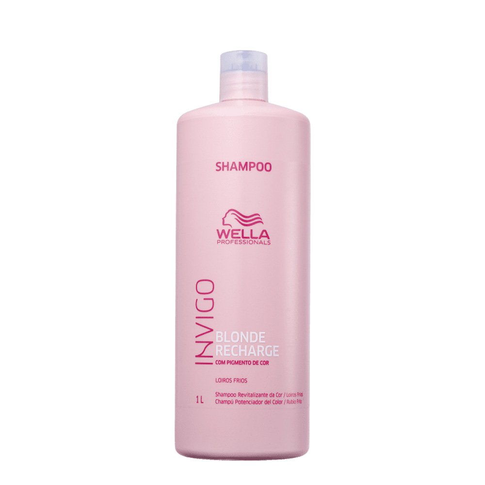 Kit Wella Professionals Invigo Blonde Recharge - Shampoo 1L (2 unidades) ÚNICO 2