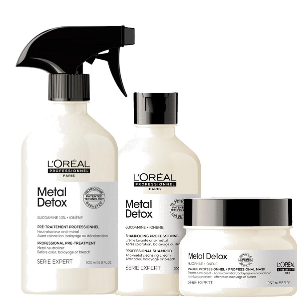 Kit LOreal Professionnel Metal Detox Trio Antimetal (3 produtos) ÚNICO 1