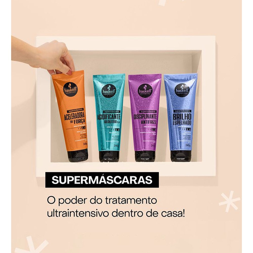 Kit Haskell Supermascaras Total (4 Produtos) ÚNICO 2