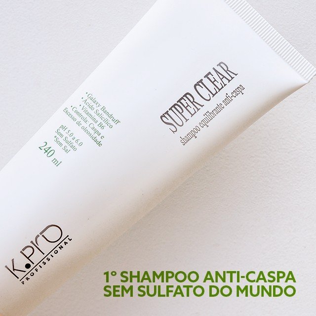 K.Pro Profissional Super Clear - Shampoo Anticaspa 240ml 240ml 2
