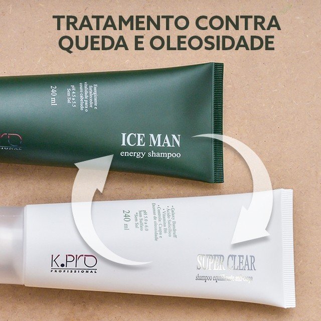 K.Pro Profissional Super Clear - Shampoo Anticaspa 240ml 240ml 3