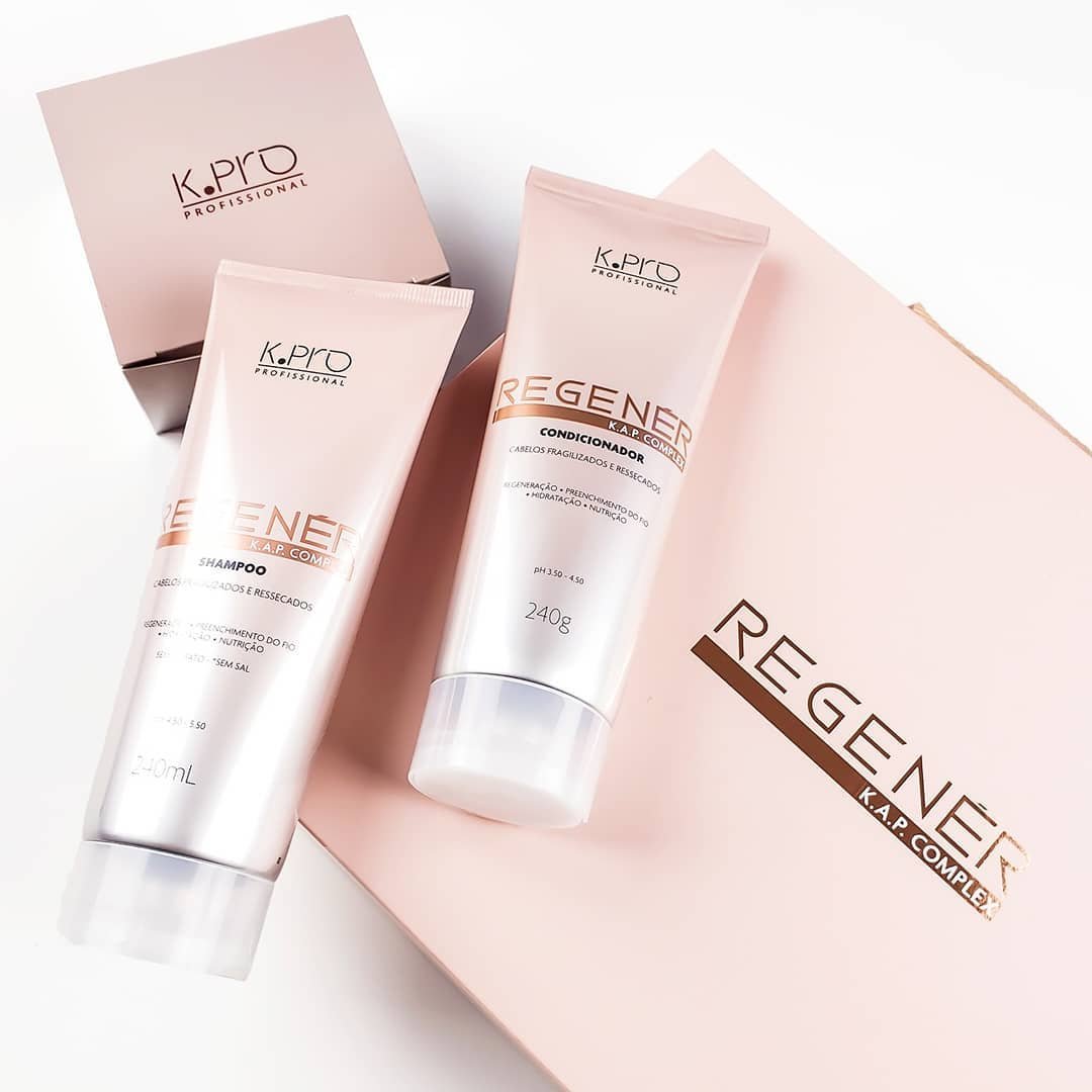 Kit K.Pro Profissional Regener Shampoo Condicionador e Balm Leave-in (3 Produtos) ÚNICO 5