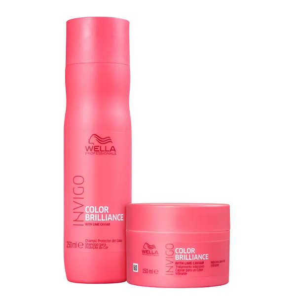Wella Professionals Invigo Color Brilliance Shampoo 250ml+Mascara 150ml ÚNICO 1