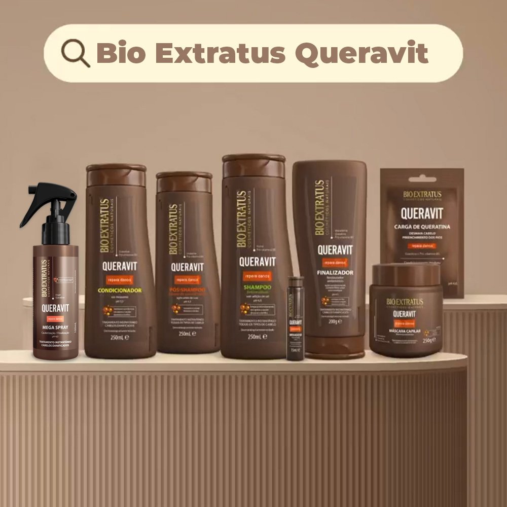 Kit Bio Extratus Queravit Mascara Capilar e Mega Spray (2 produtos) ÚNICO 4