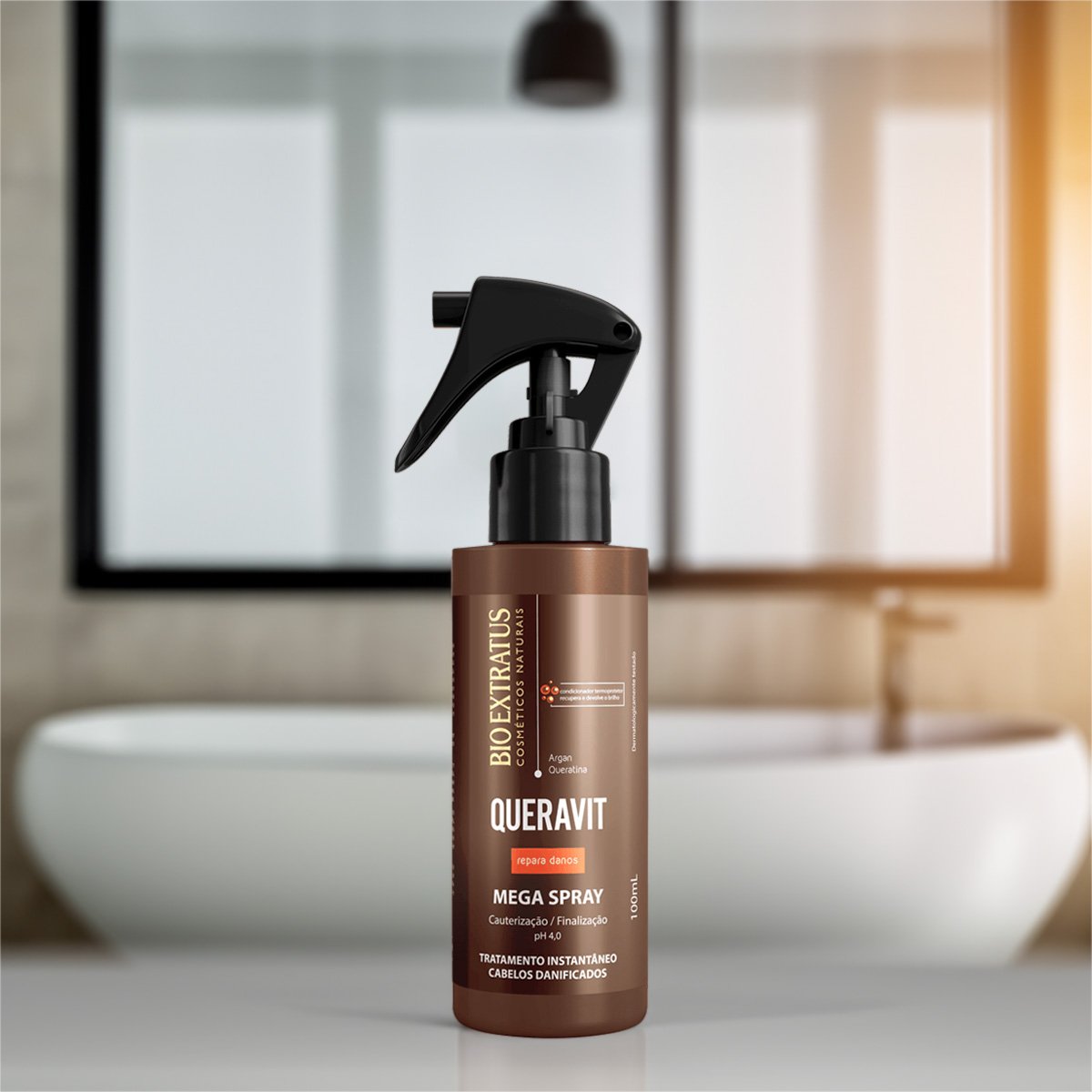 Kit Bio Extratus Queravit Spray e Mascara Biorreconstrutora (2 Produtos) ÚNICO 3