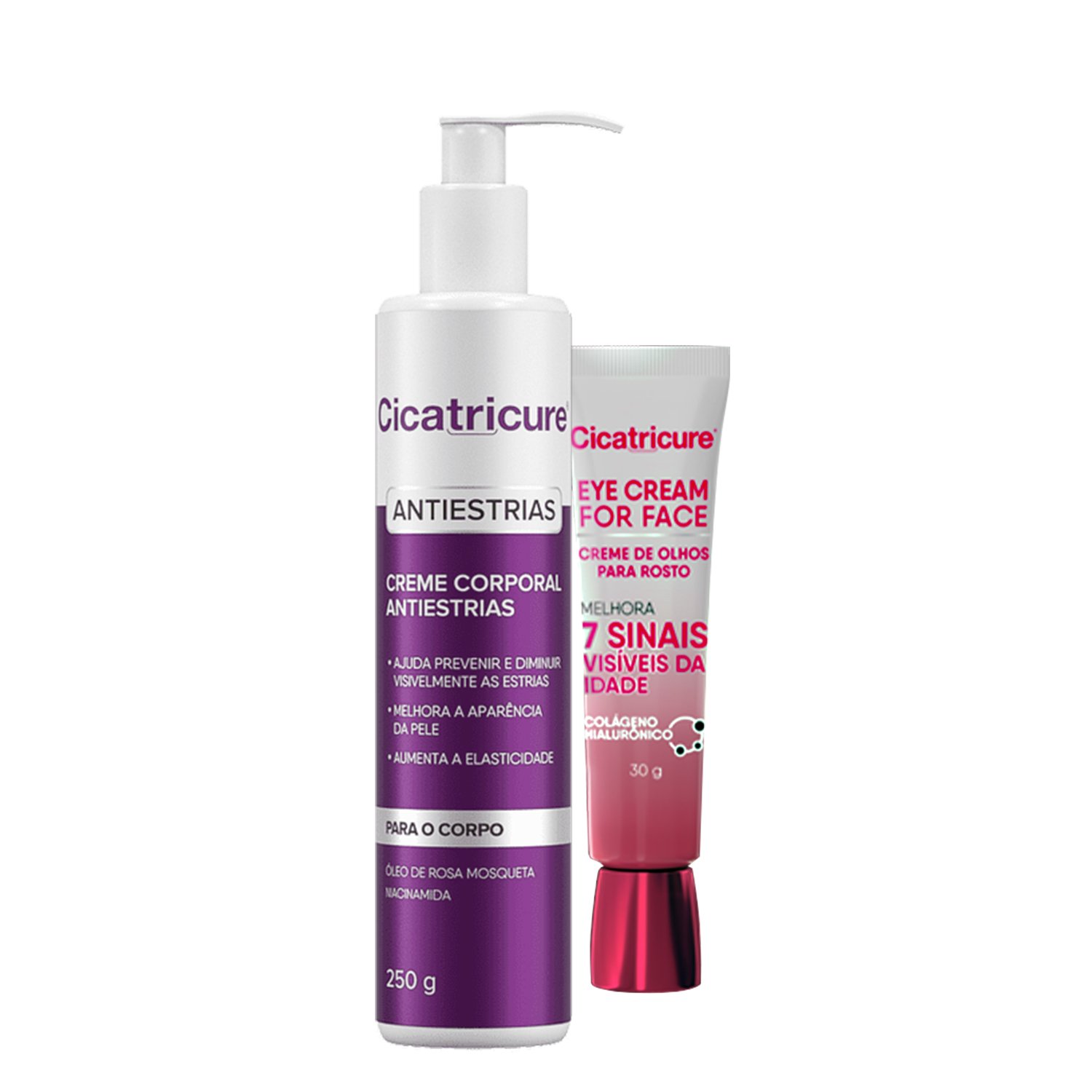 Kit Cicatricure Antiestrias e Eye Cream For Face (2 produtos) ÚNICO 3
