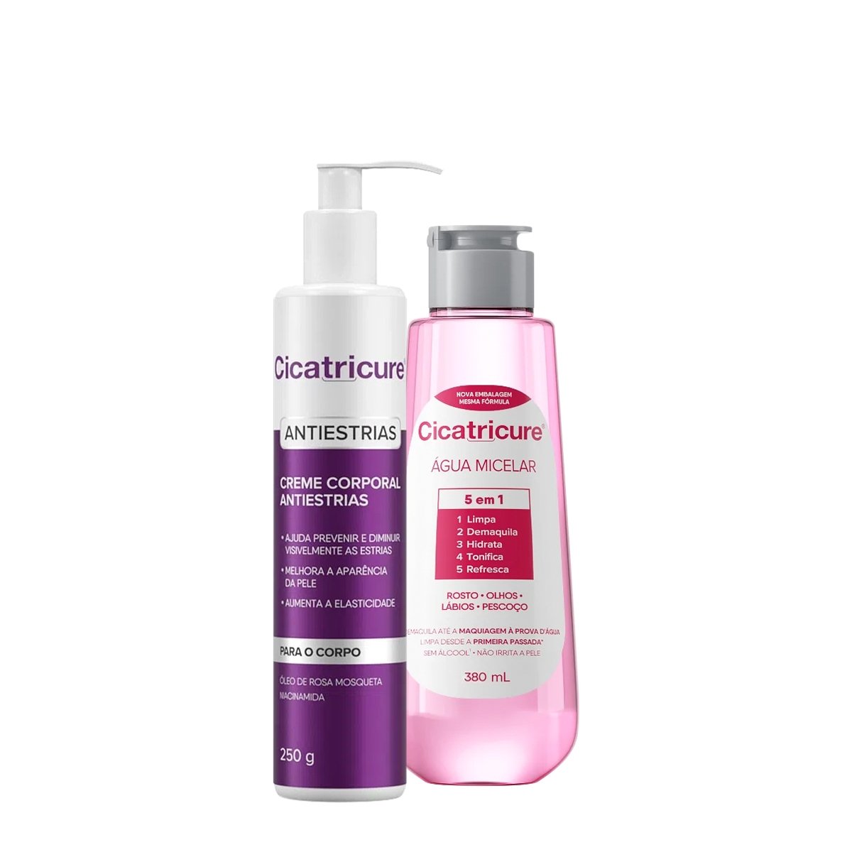 Kit Cicatricure Antiestrias e Agua Micelar (2 produtos) ÚNICO 1