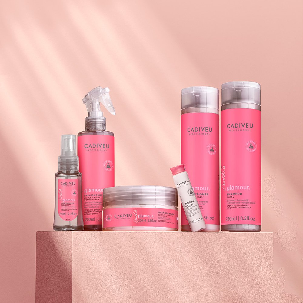 Kit Cadiveu Profissional Essentials Glamour Fluido Shampoo e Mascara (3 produtos) ÚNICO 5