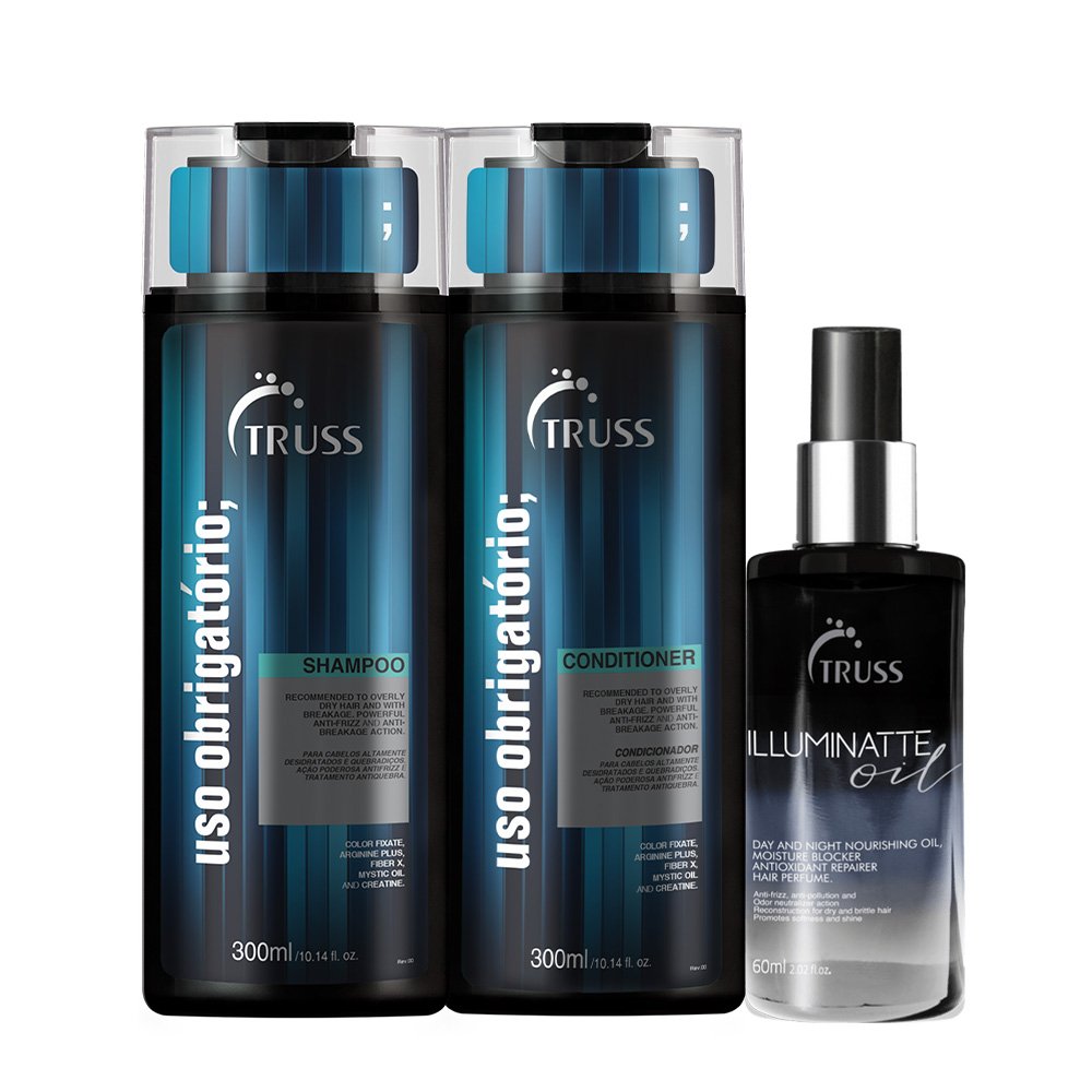 Kit Truss Illuminatte Oil Shampoo e Condicionador Uso Obrigatorio (3 produtos) ÚNICO 1