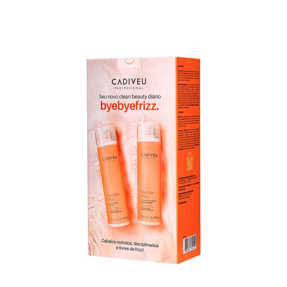 Cadiveu Essentials Bye Bye Frizz Kit de Limpeza Shampoo e Condicionador 250ml (2 produtos) ÚNICO 4