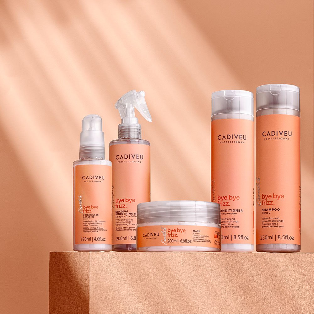 Kit Cadiveu Professional Bye Bye Frizz  Shampoo Leave-in e Mascara (3 produtos) ÚNICO 2