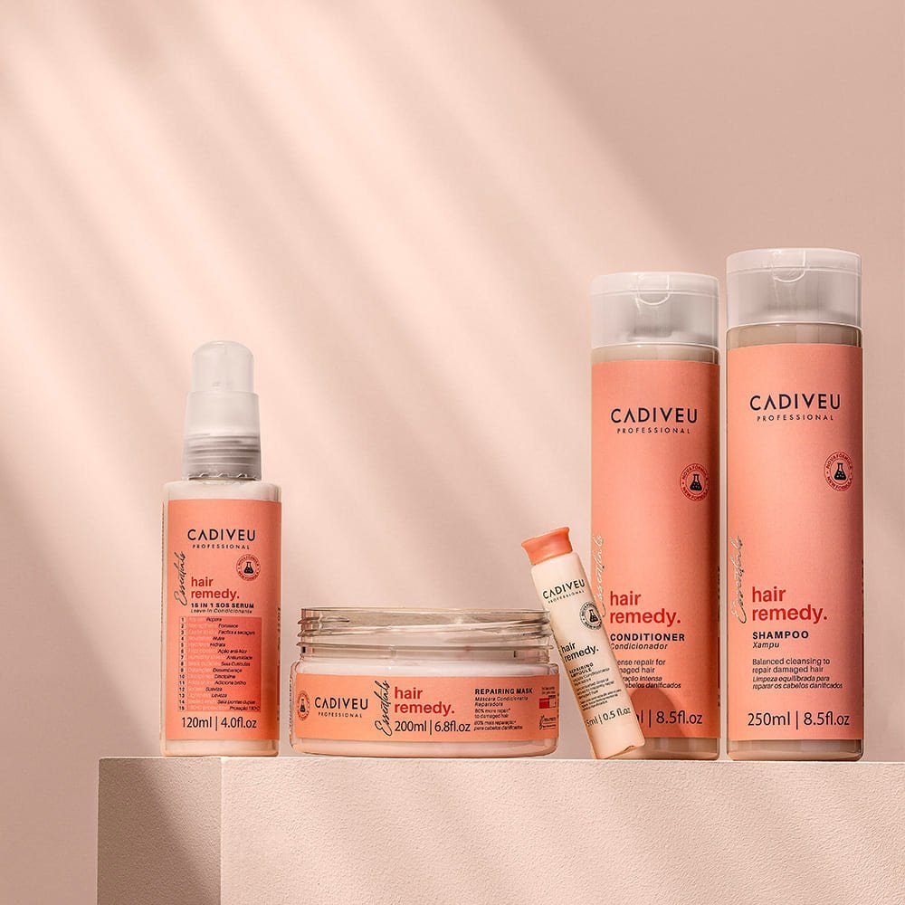 Kit Cadiveu Professional Hair Remedy Shampoo Condicionador e Mascara (3 produtos) ÚNICO 2