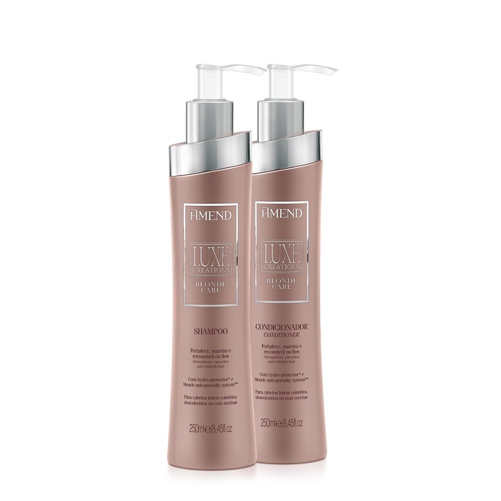 Amend Luxe Creations Blonde Care Shampoo Condicionador e Mascara (3 produtos) ÚNICO 2