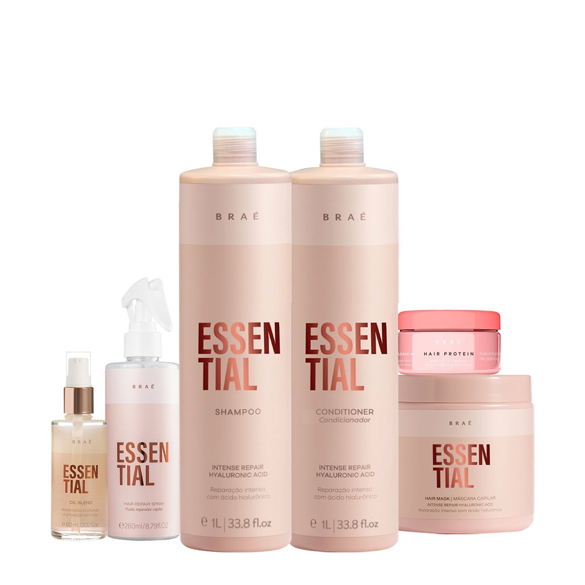 Kit Brae Essential Completo Litro Protein (6 produtos)