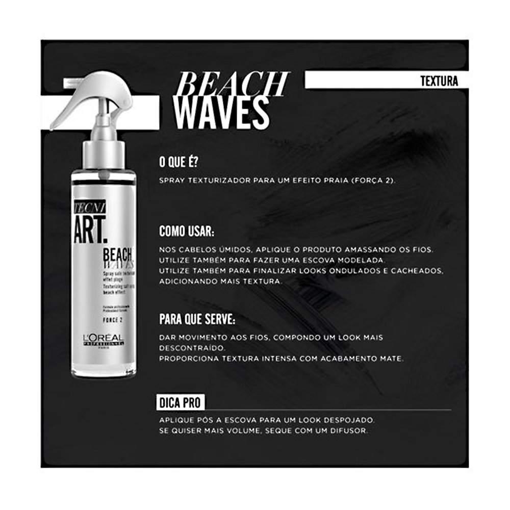 Kit LOreal Professionnel Tecni Art Savage Spray Modelador e Beach Waves ...