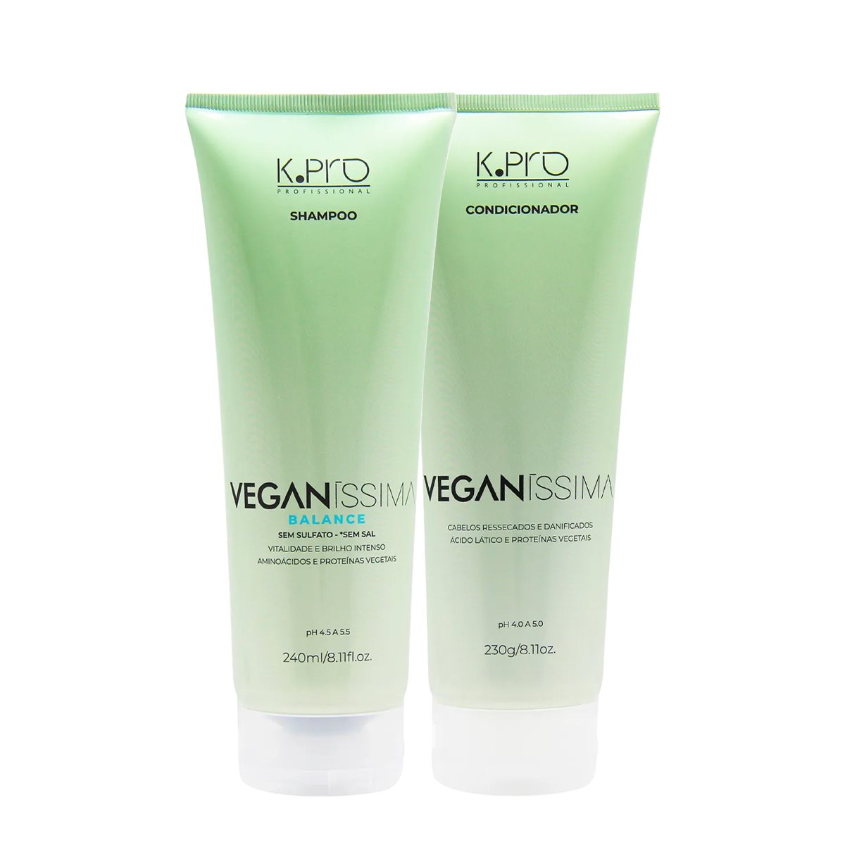 Kit K.Pro Veganissima Balance Shampoo e Condicionador Cabelos Ressecados (2 produtos) ÚNICO 1