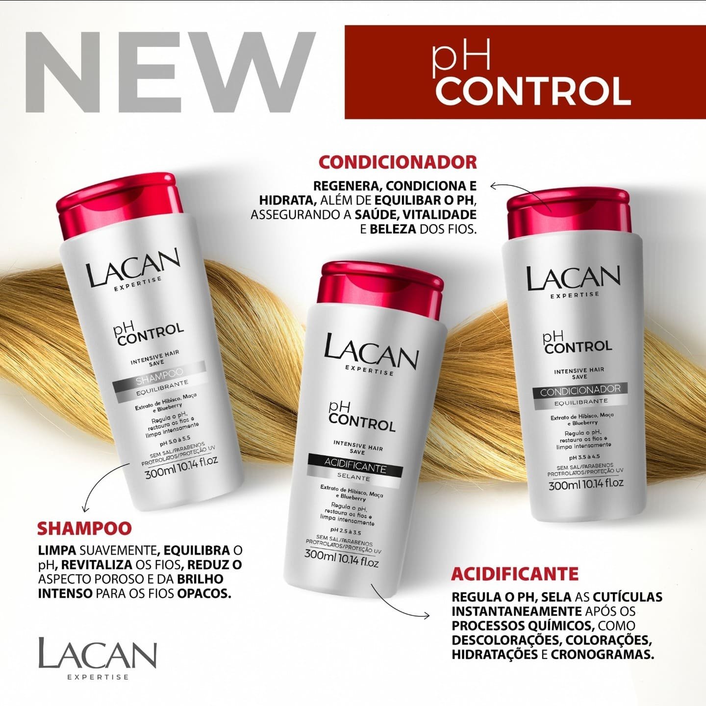 Lacan Ph Control - Shampoo Equilibrante 300ml 300ml 2