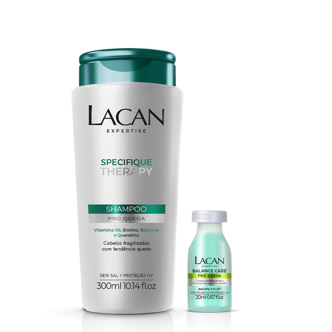 Kit Lacan Specifique Therapy Pro Queda Shampoo e Superdose Pro Queda Ampola 20ml (2 produtos) ÚNICO 1